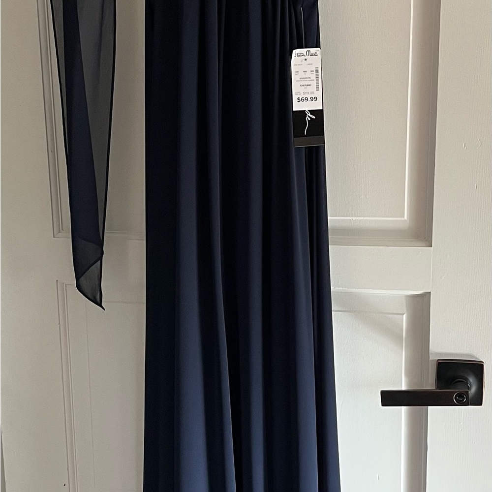 Elegant Navy Maxi Dress